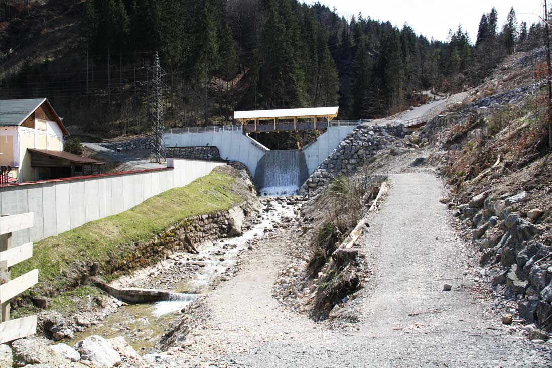 Wiederaufbau Steigbachbruecke